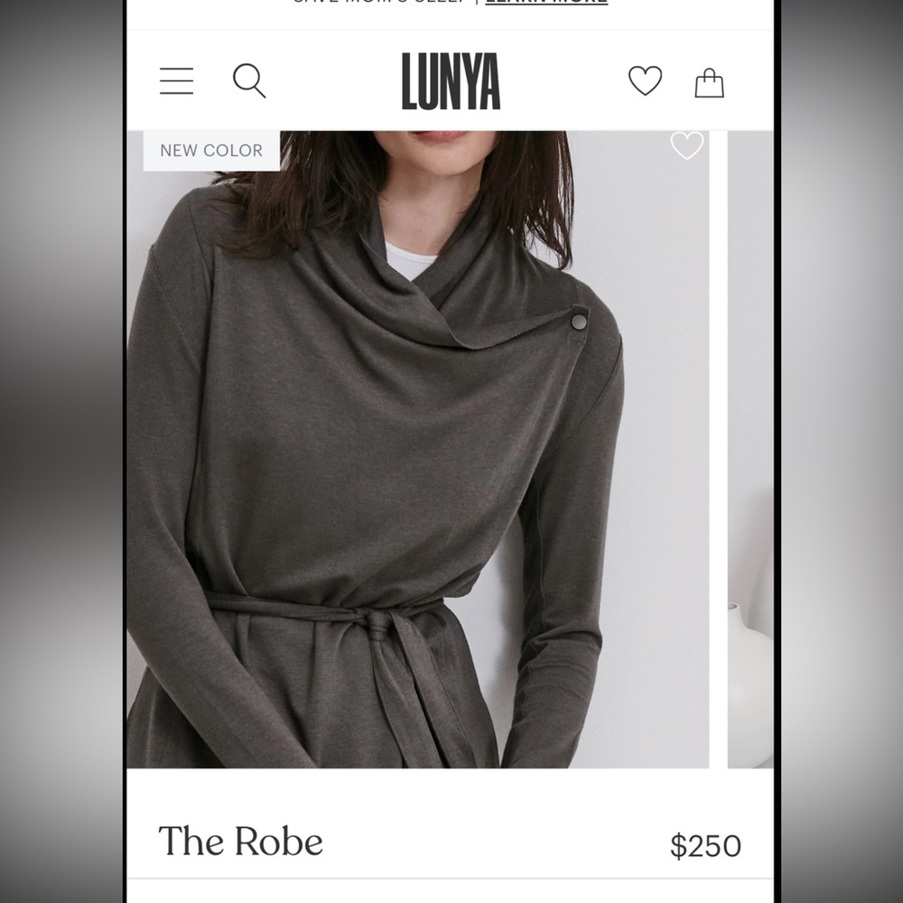 Brand New Lunya Robe